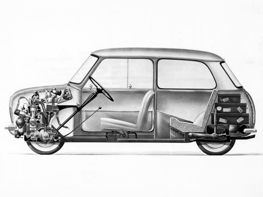 Схема Morris Mini-Minor (ADO15) 1959 года  (фото 12 из 17)